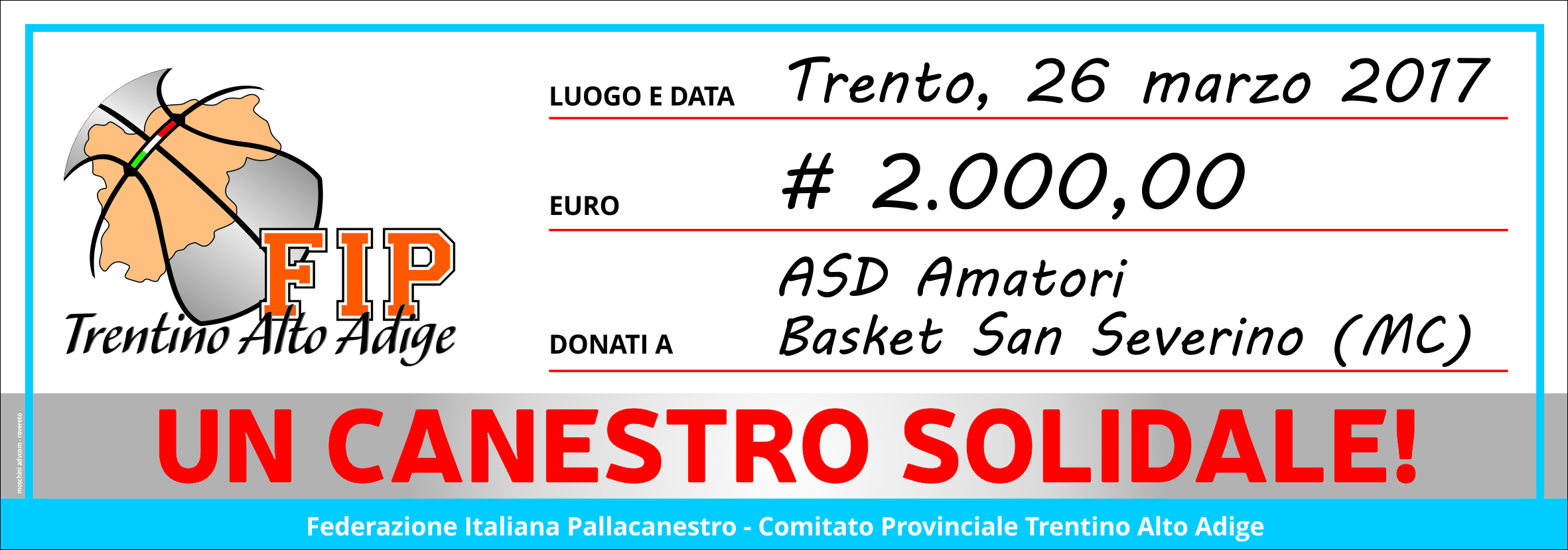 Un canestro solidale