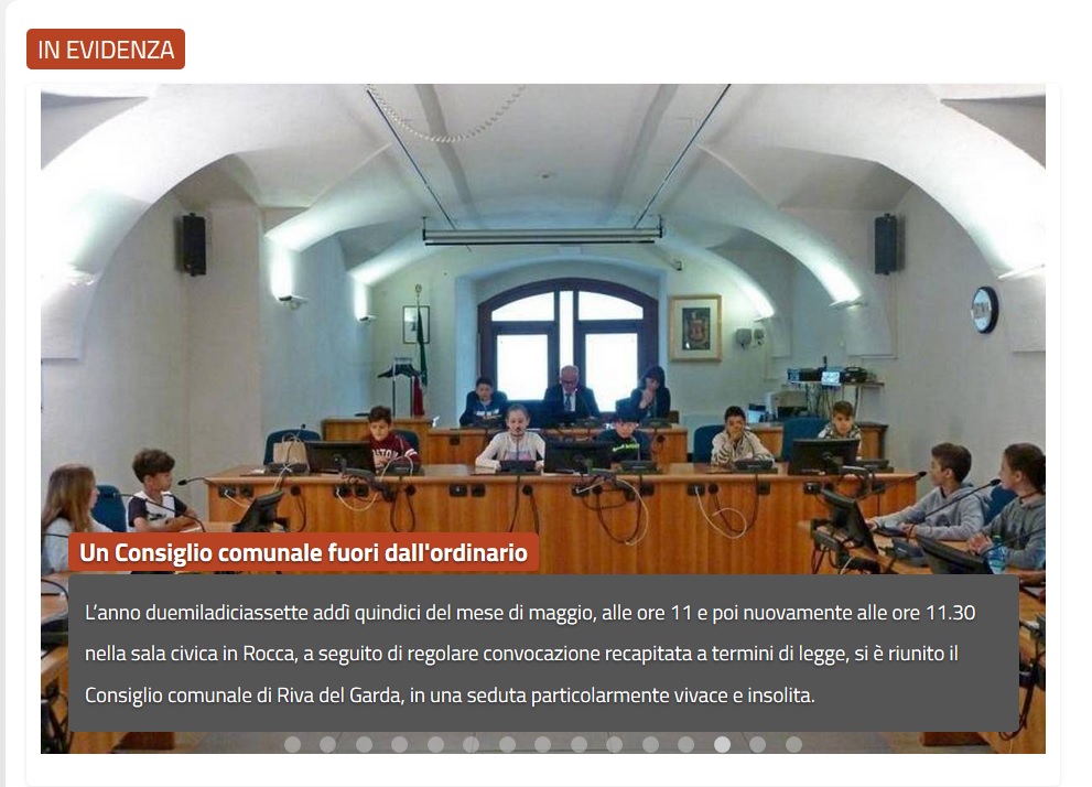 IL CONSIGLIO COMUNALE DEI RAGAZZI
